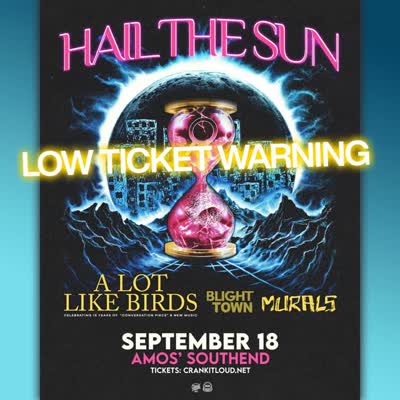 TWO WEEKS AWAY! Hail The Sun at @amossouthend on September 18 with support from A Lot Like Birds, Blight Town, & Murals