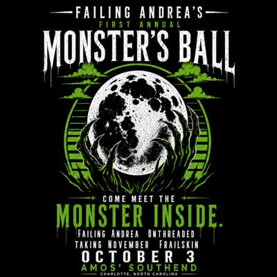 Falling Andrea’s FIRST ANNUAL MONSTER’S BALL