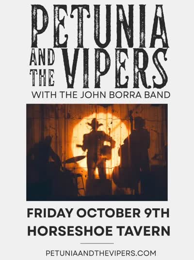 Petunia & The Vipers are coming to the Horseshoe Tavern on October 9th, joined by Toronto roots and alt-country mainstay John Borra.