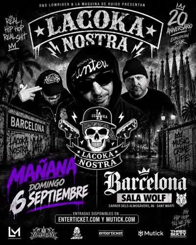 LA COKA NOSTRA — 20TH ANNIVERSARY EUROPEAN TOUR