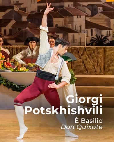 DON QUIXOTE - Giorgi Potskhishvili in scena con Anna Tsygankova