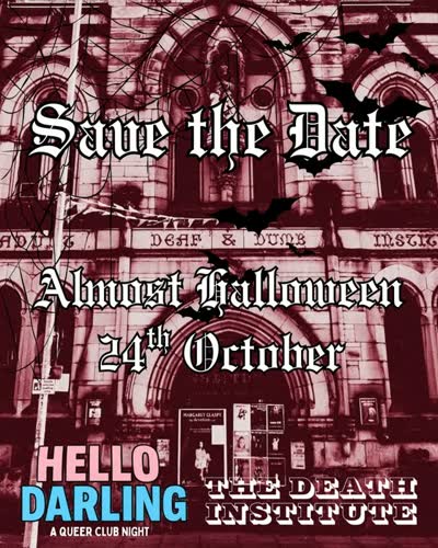 HALLOWEEN early with HELLO DARLING at DEATH INSTITUTE