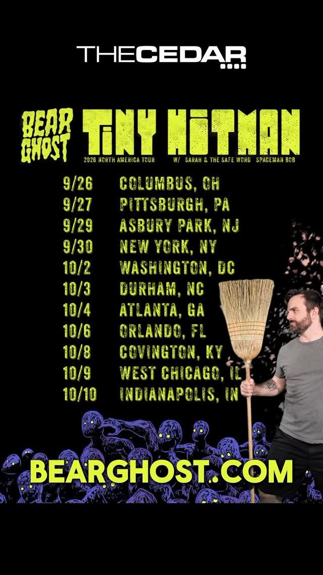 BEAR GHOST — Tiny Hitman Tour with Sarah and the Safe Word and Spaceman Bob