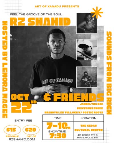 RZ Shahid & Friends with Jandeltha Rae, Righteous Emcee, and Brandyn Lee Tulloch with Poetic Roots
