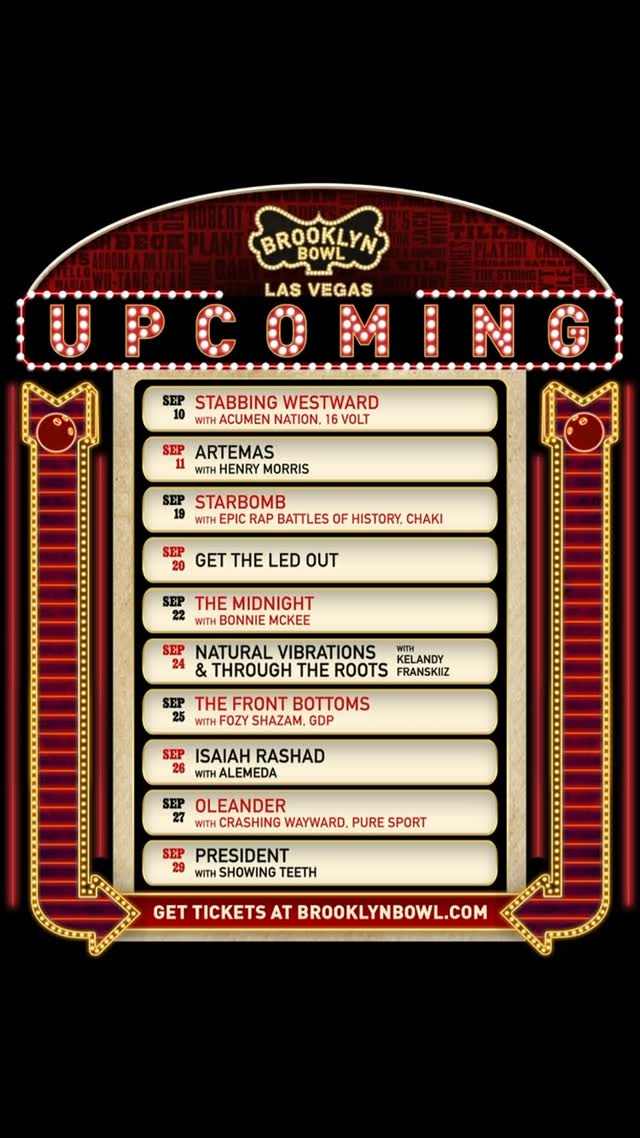 Brooklyn Bowl Las Vegas Upcoming Events