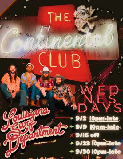 Itzz happenin at @continentalclubatx EVERY Wednesday