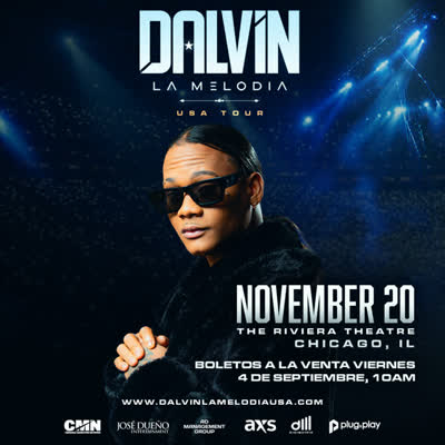 JUST ANNOUNCED: @dalvinmelody live at The Riviera on Friday, November 20. Tickets on sale this Friday at 10am!