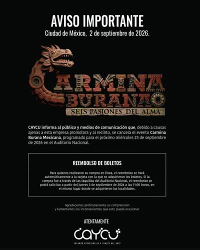CARMINA BURANA - SEIS PASIONES DEL ALMA