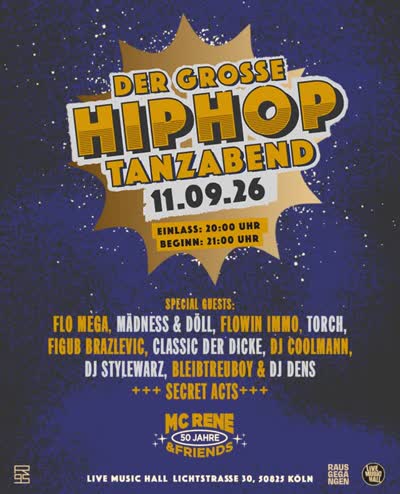 DER GROSSE HIPHOP TANZABEND -11.09.26