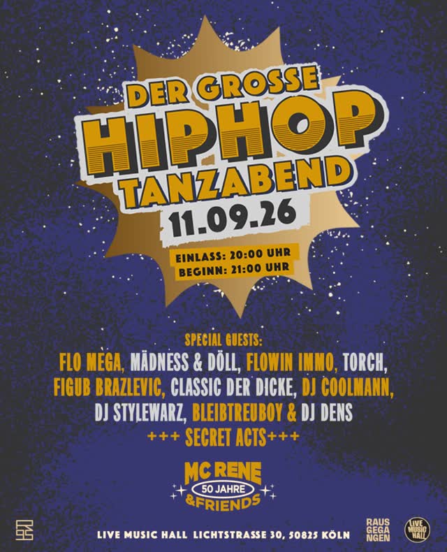 DER GROSSE HIPHOP TANZABEND -11.09.26