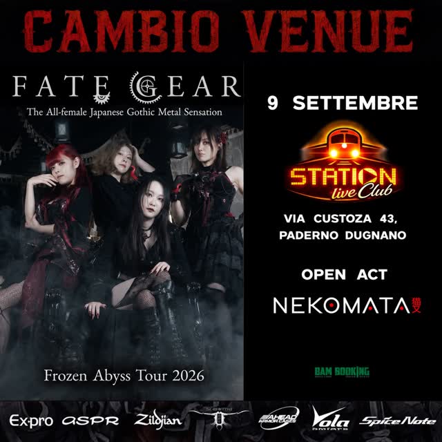 CAMBIO VENUE FATE GEAR Frozen Abyss Tour 2026