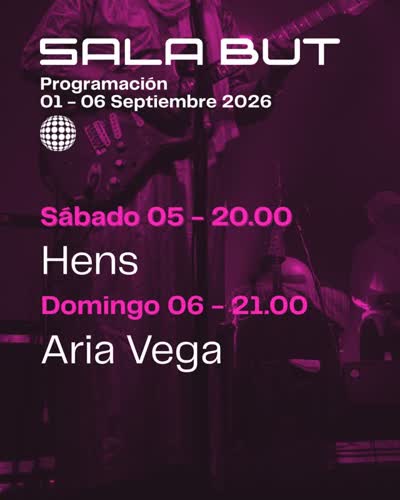 Vuelve la mejor programación en la primera semana de septiembre en la Sala BUT: @hensss celebrará el aniversario de Hensito con un concierto único en Madrid. El artista repasará en esta cita tan especial el repertorio del álbum que cambió el rumbo de su trayectoria. Y el domingo, una buena dosis de costeñita core, con @ariavegamusic