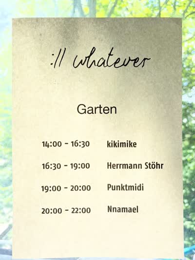 sonntagstechno - openair im schönsten clubgarten der stadt