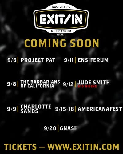 Nashville's Exit/In Music Forum Coming Soon