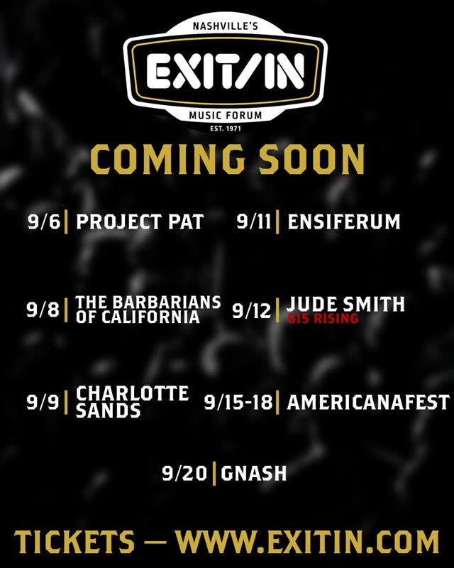 Nashville's Exit/In Music Forum Coming Soon