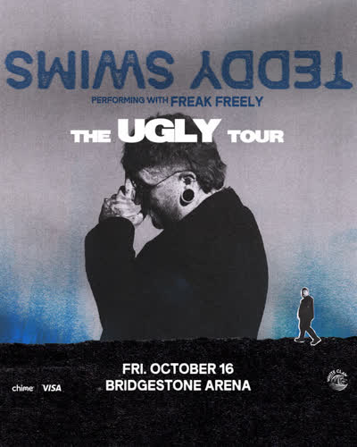 We know where you'll be on Oct. 16... Here with us and Teddy Swims LIVE at Bridgestone Arena!
