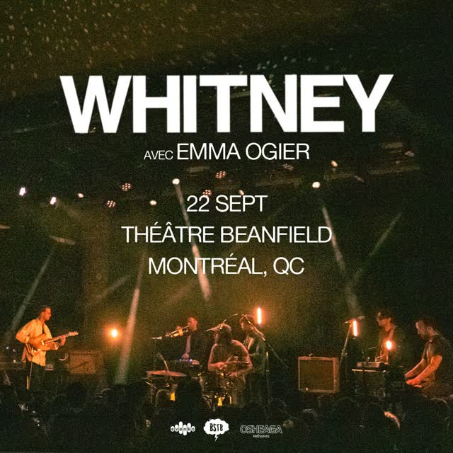 Ne manquez pas Whitney avec Emma Ogier le 22 septembre au Théâtre Beanfield!