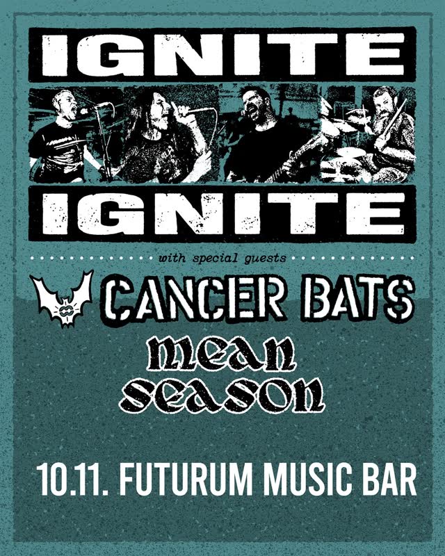 IGNITE a CANCER BATS v Praze doplní i MEAN SEASON