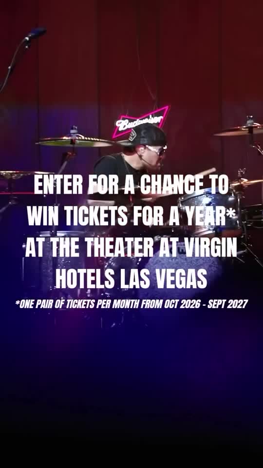 Enter for a chance to win tickets for a year at The Theater at Virgin Hotels Las Vegas