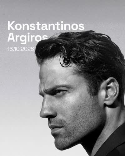 Belgium, are you ready! 🇬🇷 @argiros_konstantinos takes over Forest National on October 16th 2026. 🎤✨ Tickets are on sale now. 🎤 Tag your Greek music buddy!