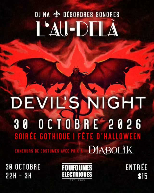 DEVIL'S NIGHT / HALLOWEEN GOTHIQUE AU FOUFS
