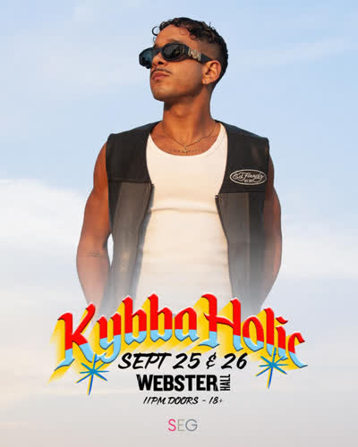 Kybba stops for two nights at Webster Hall
