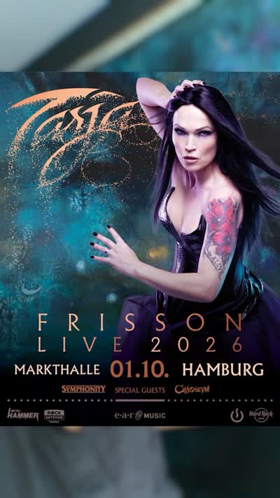 Am 01.10. ist @tarjaofficial endlich wieder bei uns in der Markthalle. Wir freuen uns auf einen lauten Abend mit einer Setlist aus neuem Material und Karriere-Highlights!