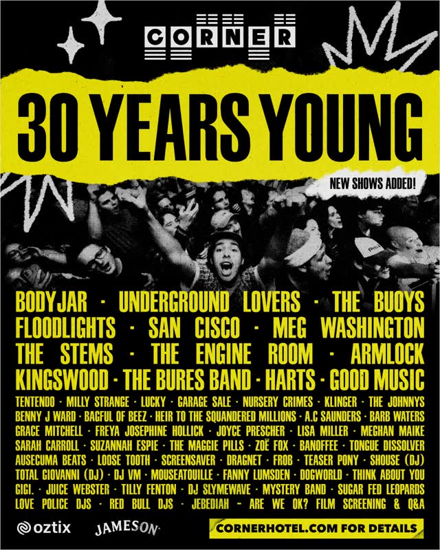 We’ve added heaps of new shows to help us celebrate our 30th birthday 🪩
