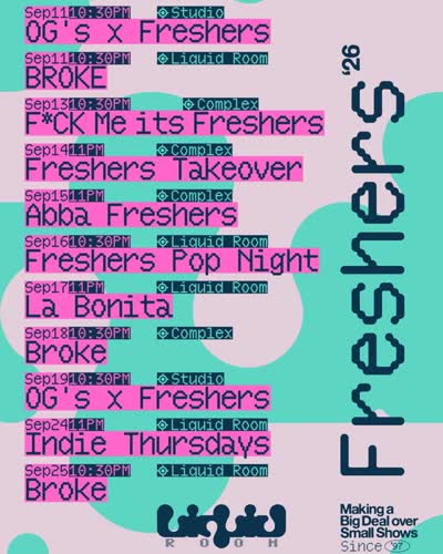Freshers Listing for September