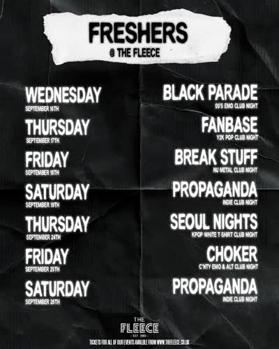 Freshers @ The Fleece