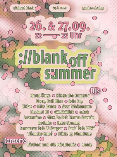 ://blank off summer