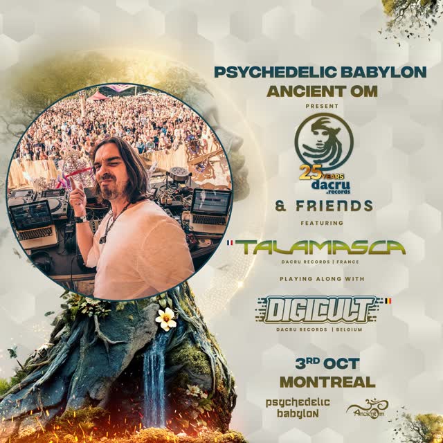 And Ancient Om are happy to introduce our First Headliner - TALAMASCA (Dacru Records)
