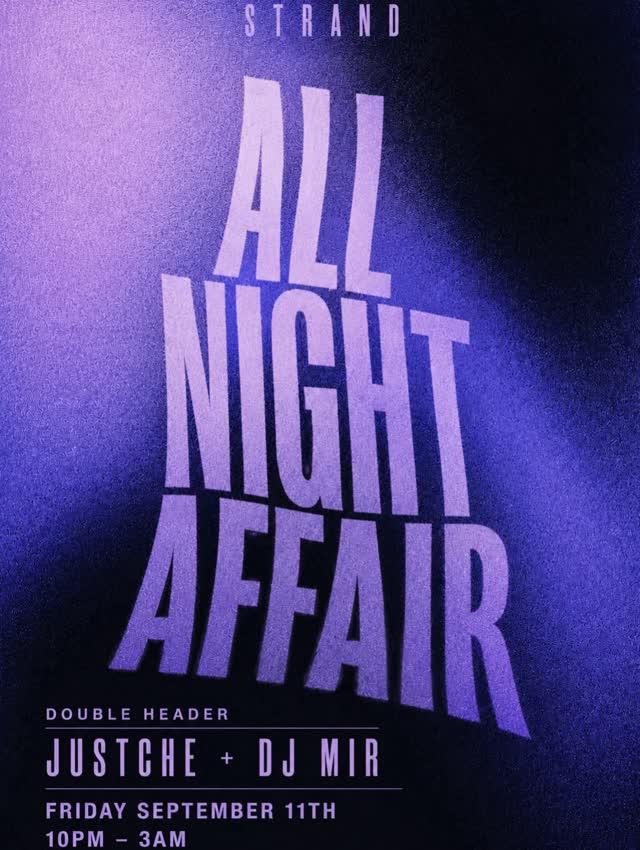 All invited. It’s an all night affair.