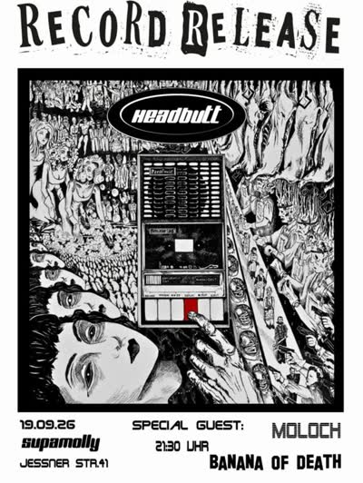 ITS TIIIIME TO ANNOUNCE OUR RECORD RELEASE PAARTTYY...@supamolly_berlin with the fabulous @banana.of.death and Moloch