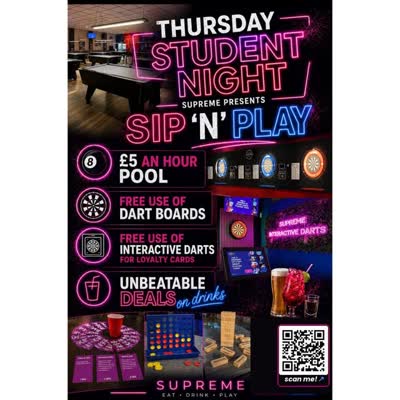 Student Nights Sip ‘n’ Play