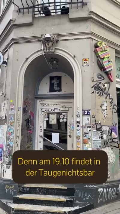 Denn am 19.10 findet in der Taugenichtsbar