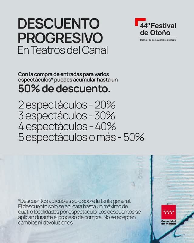 44° Festival de Otoño - Descuento Progresivo