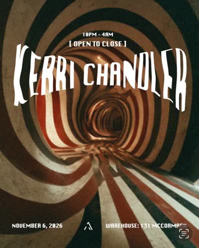 @kerrichandler joins us for an open to close late night warehouse party on Nov 6!