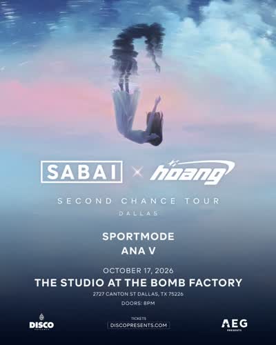 SUPPORT ANNOUNCE - @sportmodemusic / @anavmusic are joining @sabaimusic / @iamhoangmusic in DALLAS, TX on October 17 at @studioatthebombfactory