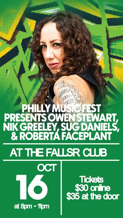 #PhillyMusicFest Presents Roberta Faceplant