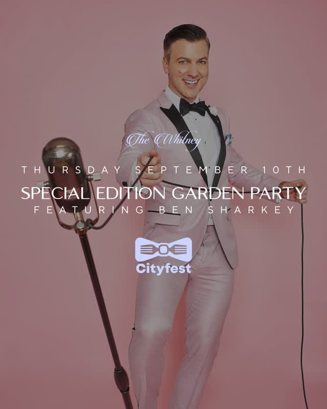 Cityfest favorite Ben Sharkey is back! Special Garden Party