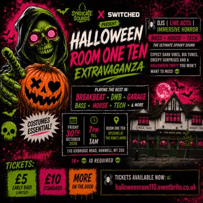 HALLOWEEN IN ROOM ONE TEN EXTRAVAGANZA