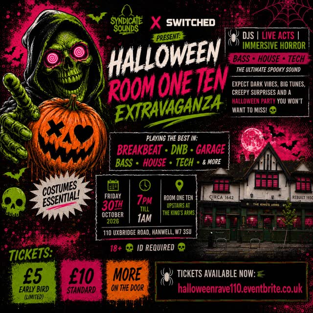 HALLOWEEN IN ROOM ONE TEN EXTRAVAGANZA