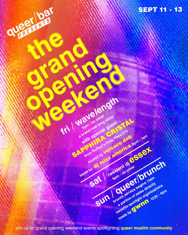 queer/bar’s Grand Opening Weekend
