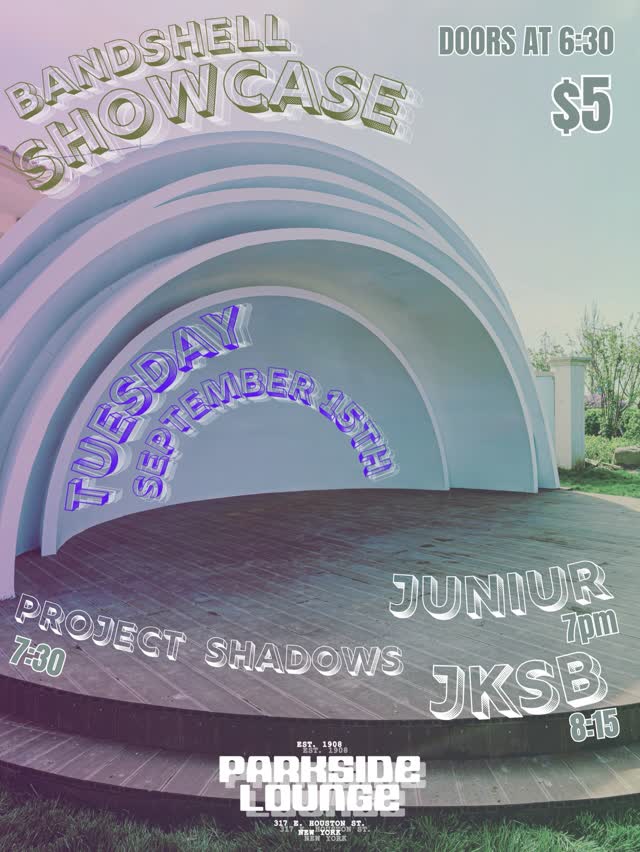 Come see us play at @the_parkside_lounge_nyc on September 15th!