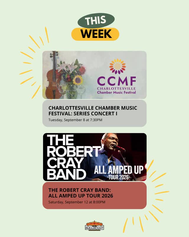 Charlottesville Chamber Music Festival & The Robert Cray Band