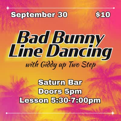Bad Bunny Line Dancing sesh