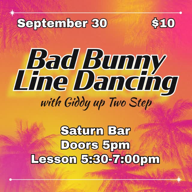 Bad Bunny Line Dancing sesh