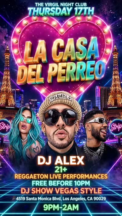 LA CASA DEL PERREO LIVE REGGAETON ARTIST PERFORMANCES