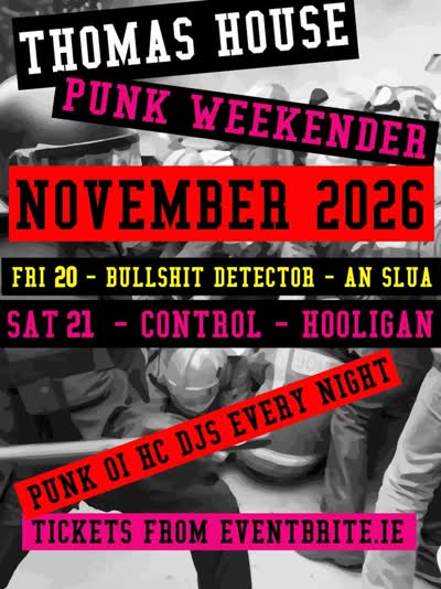PUNK/OI/HC DJS EACH NIGHT
